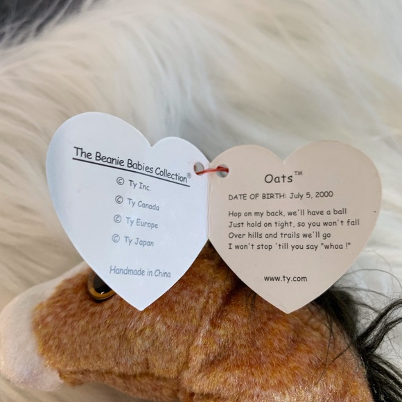 Ty (31) Oats Brown and White Horse Plush - Picture 8 of 13